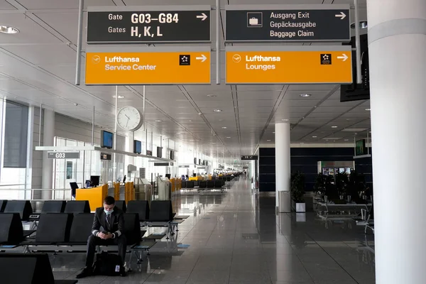 Innenansicht Des Flughafens München Dem Internationalen Flughafen Von München Der — Stockfoto