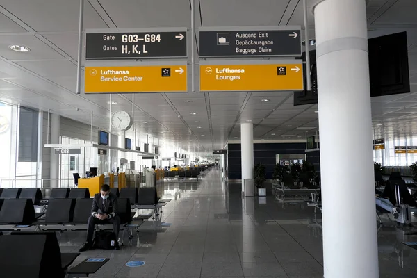 Interior View Munich Airport Which International Airport Munich Capital Bavaria — Stock Photo, Image