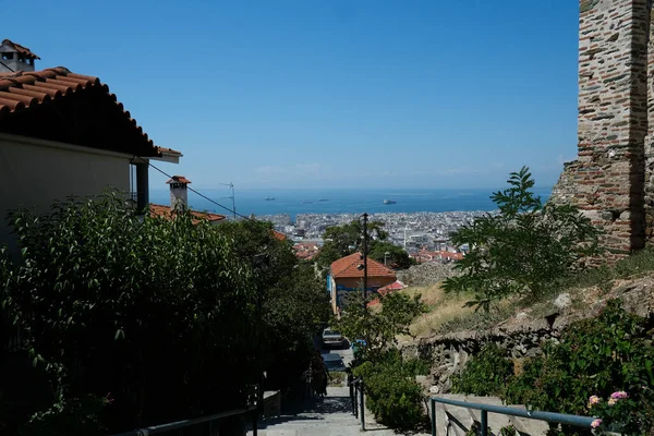 Vista Panorâmica Salónica Grécia Julho 2020 — Fotografia de Stock