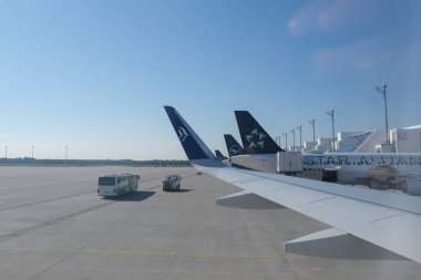 Ege Havayolları Airbus A320 Atina Uluslararası Havalimanı, Yunanistan. 3 Eylül 2020