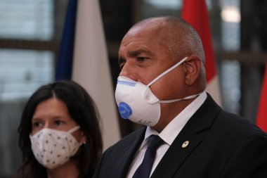 Bulgaristan Başbakanı Boyko Borissov, koronavirüs salgınından (COVID-19) bu yana Brüksel, Belçika 'da düzenlenen ilk AB zirvesine geldi.. 