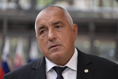 Bulgaristan Başbakanı Boyko Borissov, koronavirüs salgınından (COVID-19) bu yana Brüksel, Belçika 'da düzenlenen ilk AB zirvesine geldi.. 
