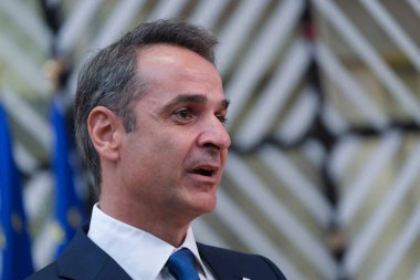Yunanistan Başbakanı Kyriakos Mitsotakis, koronavirüs salgınından (COVID-19) bu yana Brüksel, Belçika 'da gerçekleşen ilk yüz yüze AB zirvesine geldi..
