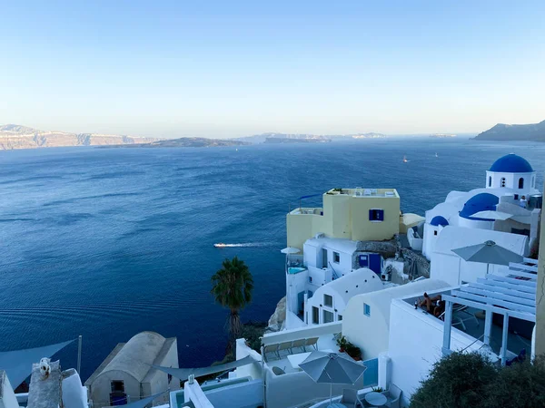 View Oia Island Santorini Greece August 2020 — Stock Photo, Image