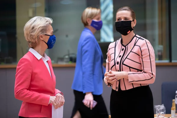 Presidenta Comisión Europea Ursula Von Der Leyen Llega Para Segunda — Foto de Stock