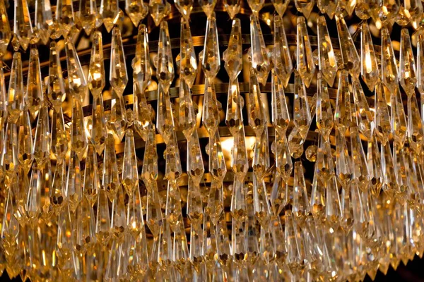 Luxo dourado espumante prémio interior lustre riqueza — Fotografia de Stock