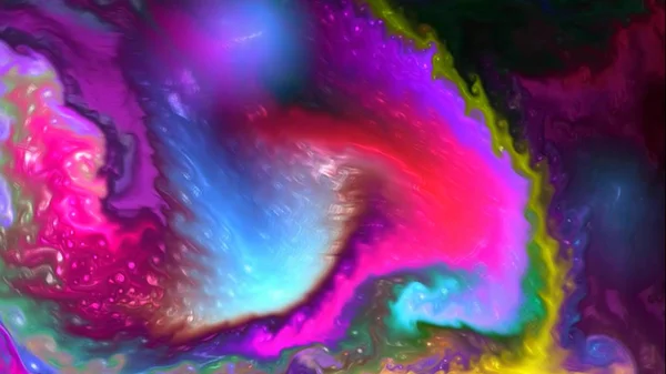 Colorful vivid liquid paints pigment Flow Flowing Mixing Macro