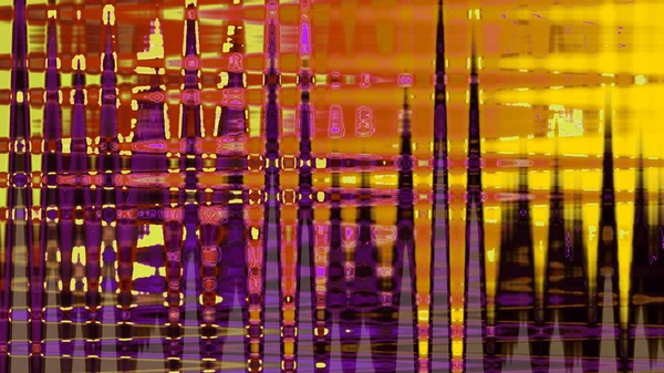 霓虹灯紫色南瓜黄色液体抽象背景 — 图库照片