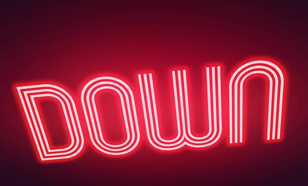 Parlayan neon pembe işaret harfleri — Stok fotoğraf