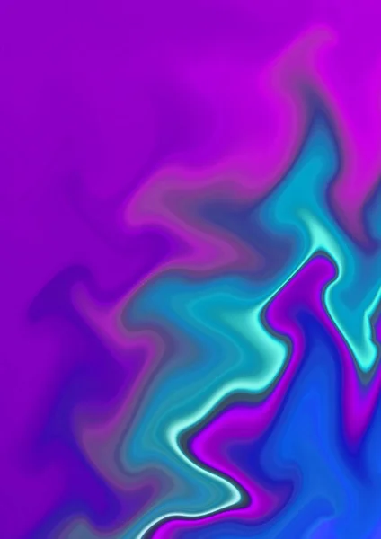 Abstract neon glowing background with wavy luminating lines on purple background — 스톡 사진