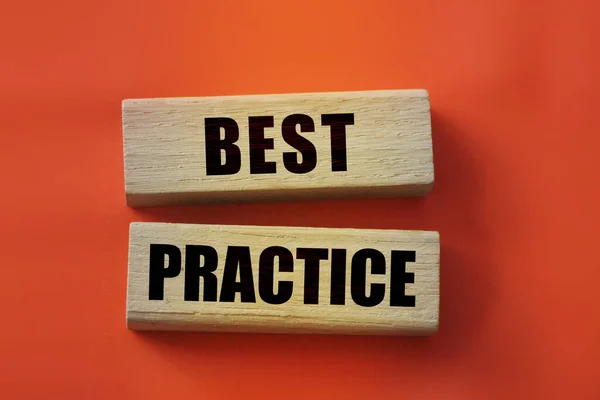 Best Practice Words Wooden Blocks Red Business Healthcare Concept — Stock Photo, Image