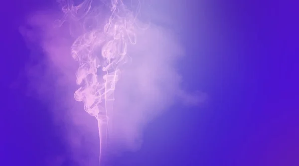 Powder Pink Colour Thrown Purple Air Forming Huge Cloud Smoke — Stock Photo, Image