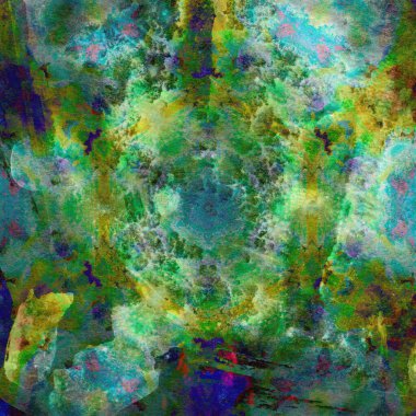 Soyut mavi ve yeşil suluboya tasarımı, boyalı su dokusunu yakından yıkar. Minimalist ve lüks arka plan.