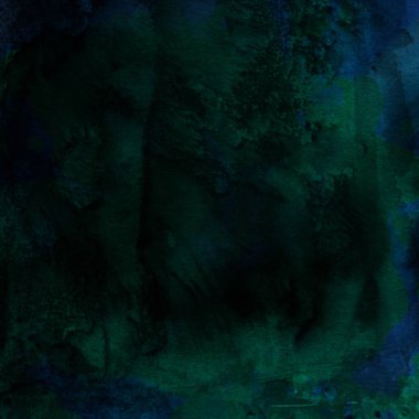 Soyut koyu yeşil suluboya tasarımı. Aqua boyalı doku, yakın çekim. Asgari arkaplan.