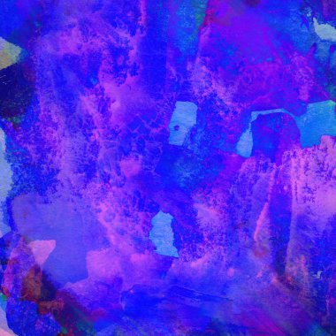 Soyut mavi suluboya tasarımı. Aqua boyalı doku, yakın çekim. Asgari arkaplan.