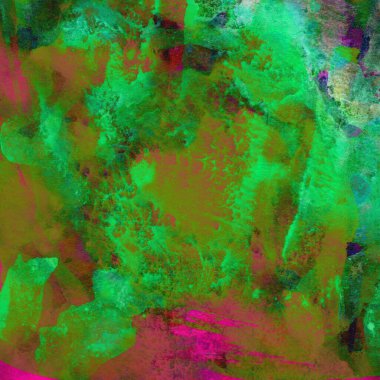 Soyut yeşil resim, suluboya arka plan. çok renkli desen 