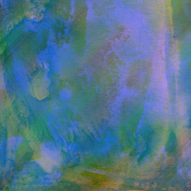 Soyut mavi ve yeşil suluboya tasarımı. Aqua boyalı doku, yakın çekim. Asgari arkaplan.