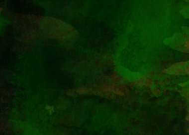 Soyut koyu yeşil suluboya tasarımı. Aqua boyalı doku, yakın çekim. Asgari arkaplan.