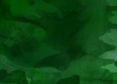 Soyut koyu yeşil suluboya tasarımı. Aqua boyalı doku, yakın çekim. Asgari arkaplan.