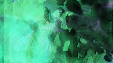 Soyut koyu yeşil suluboya tasarımı, boyalı su dokusunu yakından yıkar. Minimalist ve lüks arka plan.