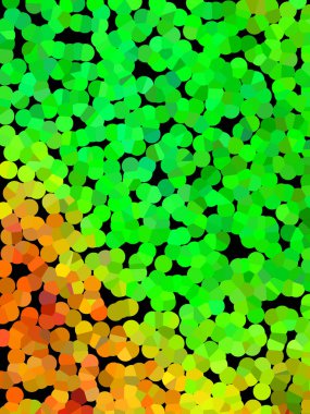 Açık yeşil, benekli sarı vektör arkaplan. Baloncuklu bulanık renkli tasarım. Reklamlar, afişler, afişler için kalıp.