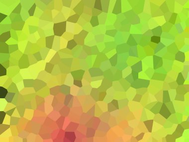 çok renkli yeşil, kırmızı çokgen desen, üçgenlerden oluşuyor. Origami stili ve gradyanı olan geometrik stil. Bunun üçgen biçimi