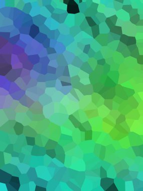 Yeşil, sarı ve siyah üçgenlerden oluşan soyut bir arkaplan. vektör tasarımı