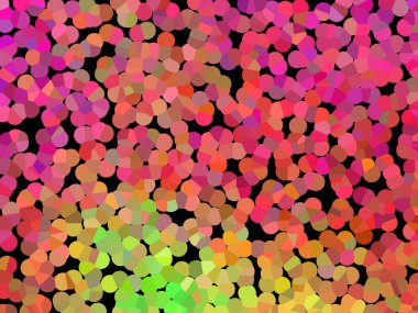 Farklı boyutlardaki birçok renkli dairenin soyut arkaplanı