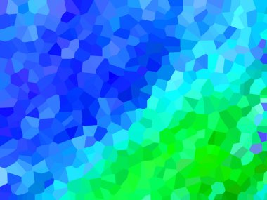 Açık yeşil, mavi vektör çokgen zemin. Üçgen desenli çokgen şeklinde renkli bir illüstrasyon. Web 'in için tasarımın.