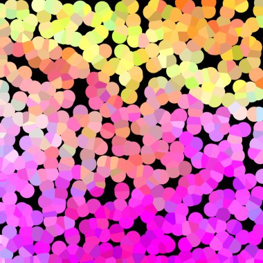 ışık çokrenkli, altıgen yıldızlı gökkuşağı vektör dokusu.