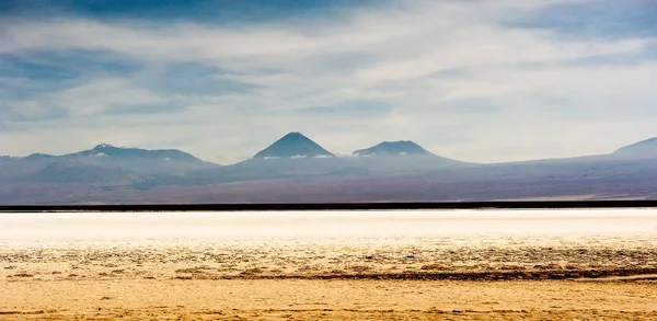 Volcanes Lagunas Desierto Del Desierto Atacama Montañas Sur Norte San — Foto de Stock
