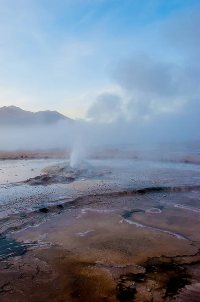 Tatio Atacama Chile Los Géiseres Activos Salen Del Suelo Actividad —  Fotos de Stock