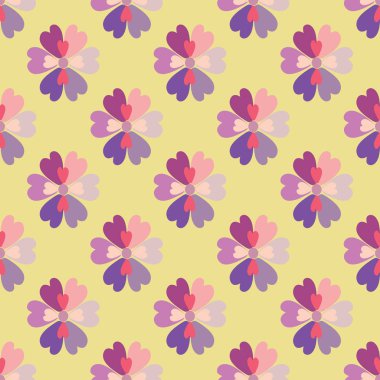 Haki arka planda bahar çiçeği dikişsiz desen vektörü