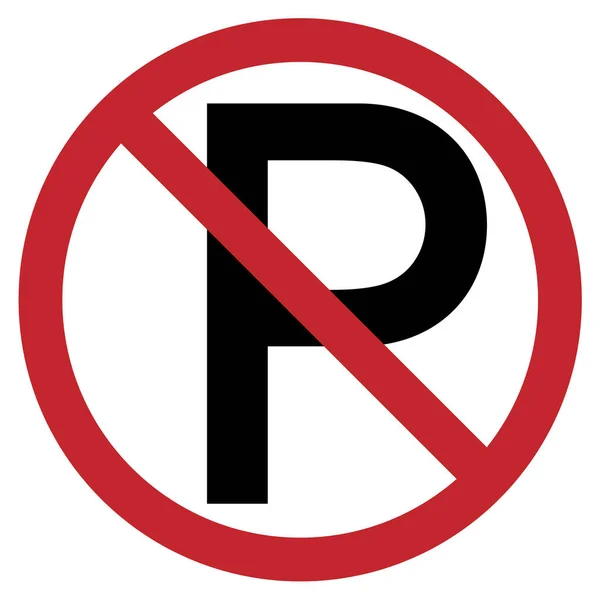 No parking sign labels - Warning alert illustration — стоковый вектор