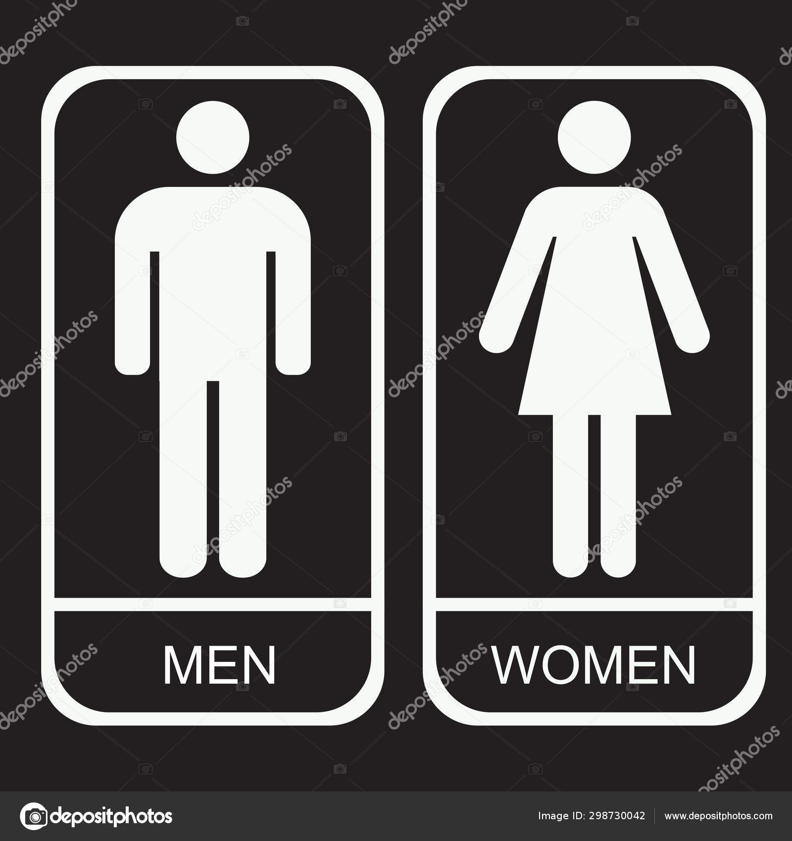 man toilet sign