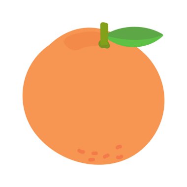 Karikatür turuncu meyve vektör illüstrasyon