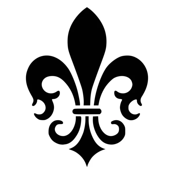 Fransızca fleur de lis vektör simgesi illüstrasyon -Sembol, simge, işaret, logo vb.
