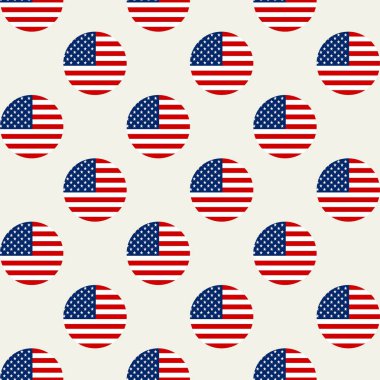 ABD bayrak rozeti dikişsiz arka plan vektör illüstrasyon