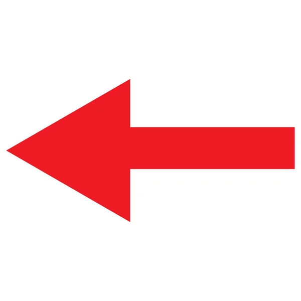 Strzałka w lewo ikona ilustracja symbol grafika wektor projekt. Wstecz, lewy ruch. — Wektor stockowy