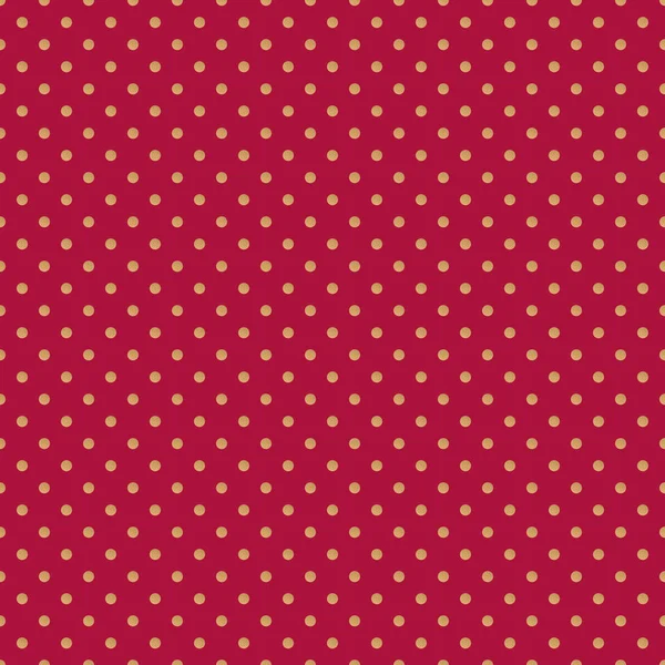 Kırmızı arka plan üzerinde lüks parlak altın polka nokta dikişsiz desen