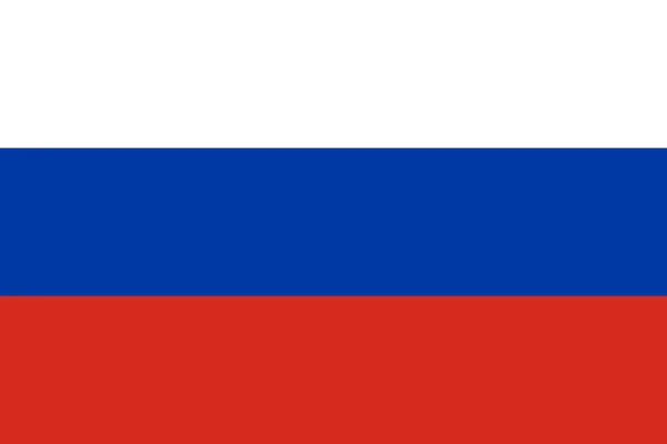 Векторна ілюстрація Російської Федерації або прапора Росії — стоковий вектор