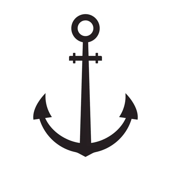 Pictogram anker vector. Piraat nautische maritieme boot. — Stockvector