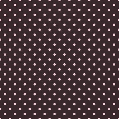 Polka nokta dikişsiz tekrar desen - Çikolata renkleri.