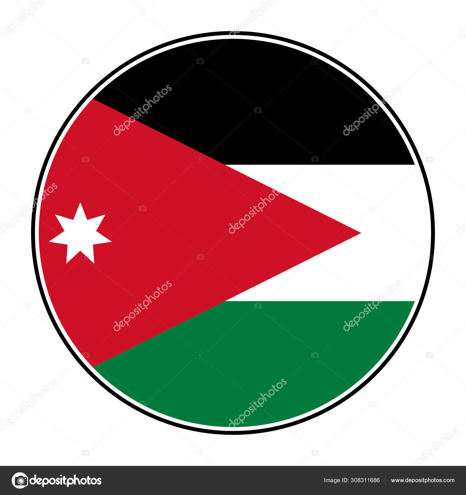 jordan national flag