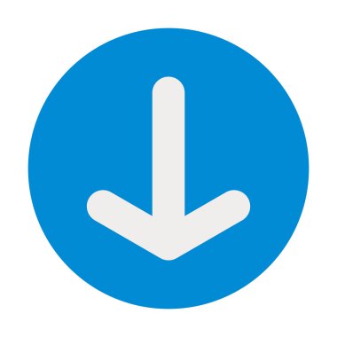 Aşağı ok simgesi- aşağı vektöre doğru işaret