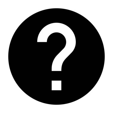 Yardım simgesi Soru işareti vektör çizimi