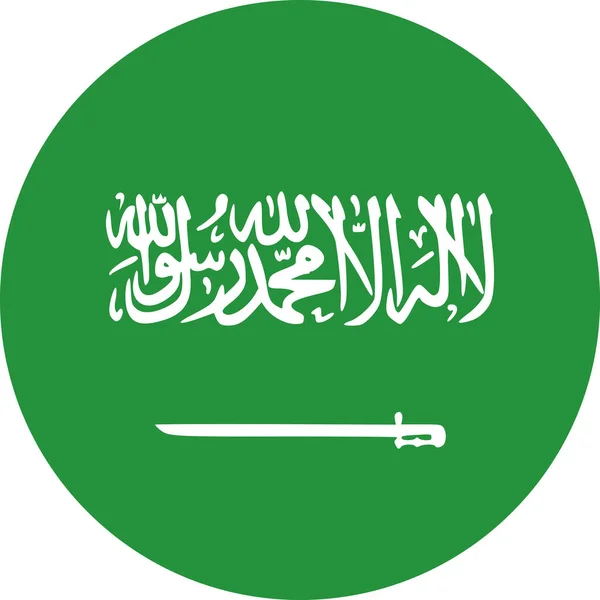 サウジアラビア国旗またはサウジアラビア国旗ベクトル — ストックベクタ