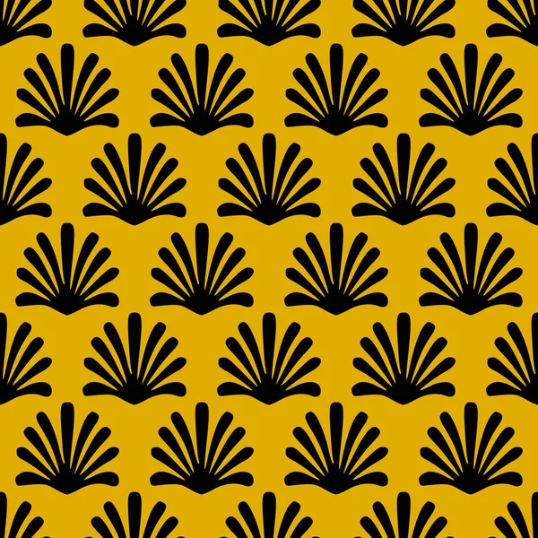 Classical luxury seamless pattern vector yellow background. — Stock Vector