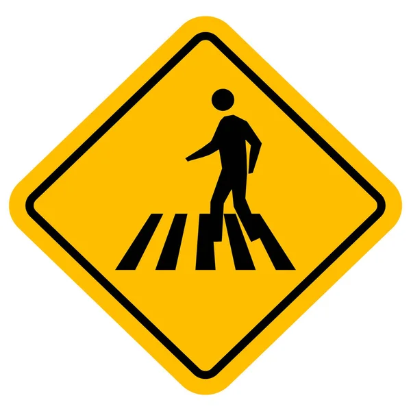 Zebra交通標識ベクトルイラスト — ストックベクタ