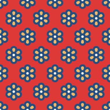 Klasik dekoratif desensiz çiçek desenli vektör arka planı